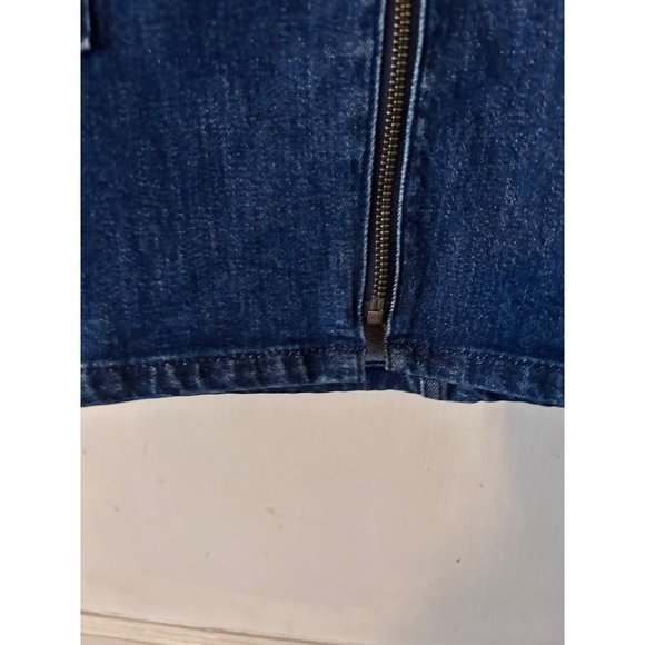 Madewell Denim Utility Zip Skirt Blue Size 32 NWOT‎ - Picture 10 of 13